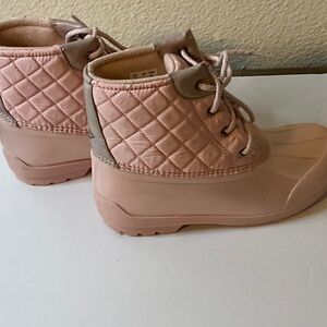 Sperry Kids Pink Quilted Boots